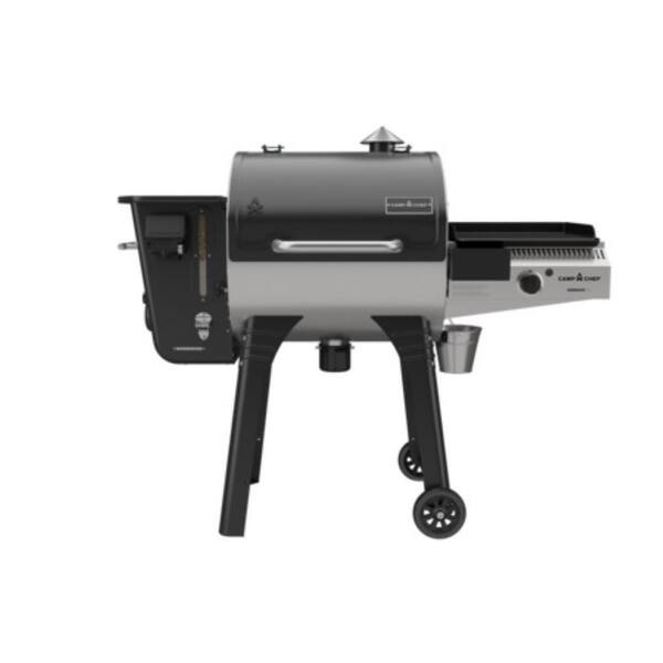 Camp Chef Woodwind 24 Pellet Grill 24in Stainless Steel with PG14 Sidekick Flat Top/Griddle