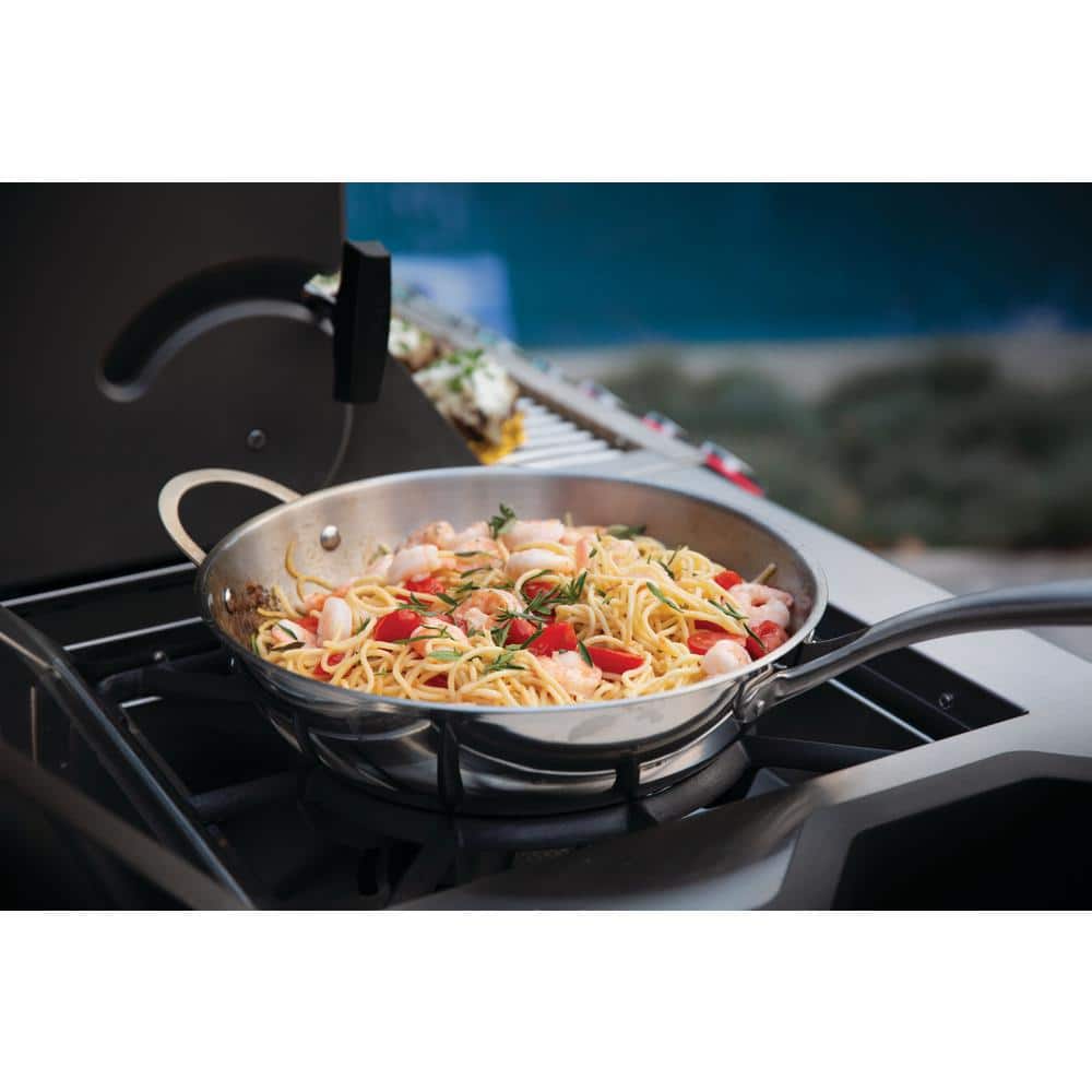 Napoleon 12-Inch Stainless Steel Wok with Dual Handles