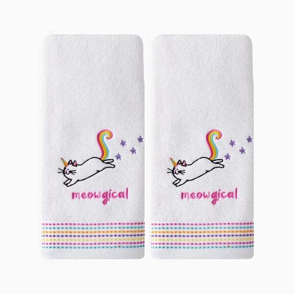 Unbranded White Solid Cotton Single Hand Towel