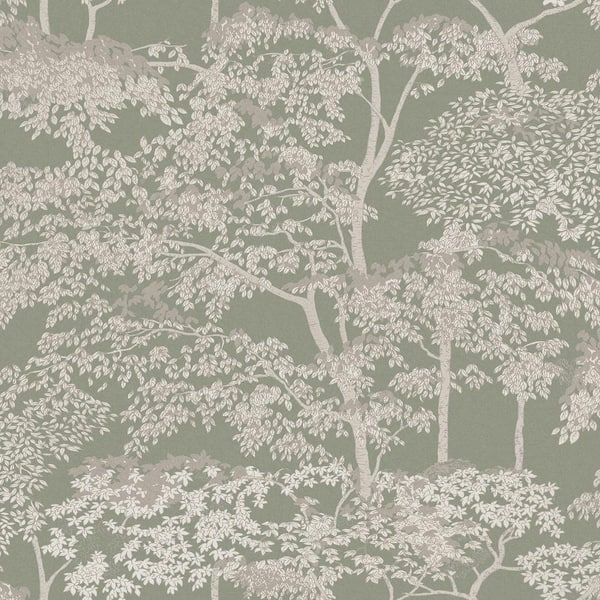 Graham & Brown Idyll Tree Sage Wallpaper