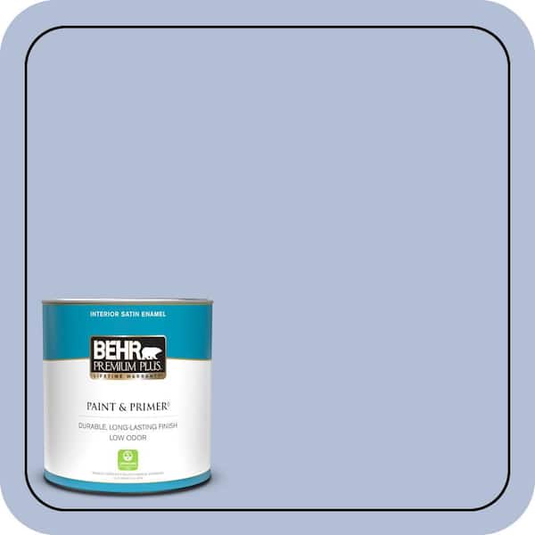 BEHR PREMIUM PLUS 1 qt. #MQ5-45 Movie Magic Satin Enamel Low Odor Interior Paint & Primer