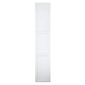 15.5 in. W x 81 in. H 3.5 in. D Dogwood Inset Panel White Enamel Recessed Medicine Cabinet without Mirror