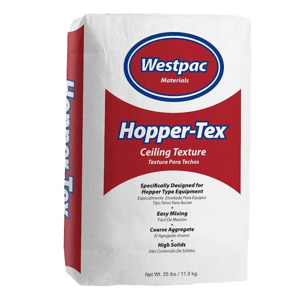 Westpac Materials 25 Lb Hopper Tex Ceiling Texture Bag 10025h - Wall And Ceiling Texture Home Depot