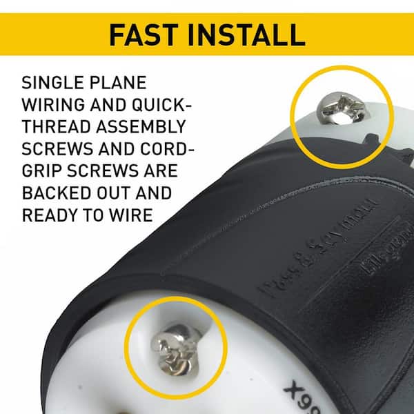 Legrand Pass & Seymour Extra-Hard Use 15 Amp 250-Volt NEMA 6-15P
