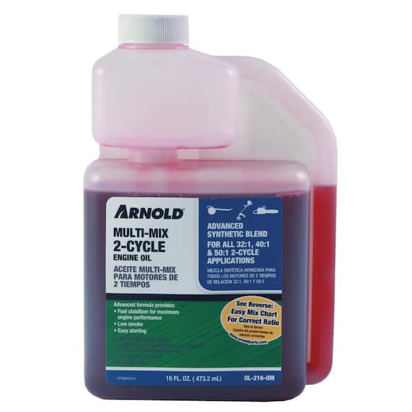 Arnold 16 oz. Multi-Mix Advanced Synthetic Blend 2-Cycle Engine Oil for 32:1,40:1 and 50:1 Mixtures