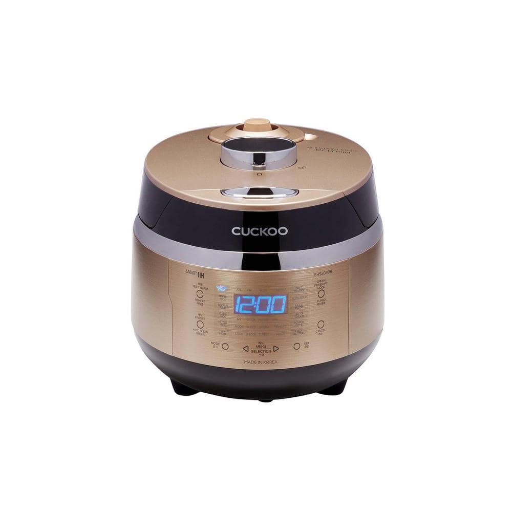 CRP-EHSS0309FG 6-Cup (Cooked) Induction Heating Pressure Rice Cooker w/ Nonstick Inner Pot, 16 Menu Modes (Gold)