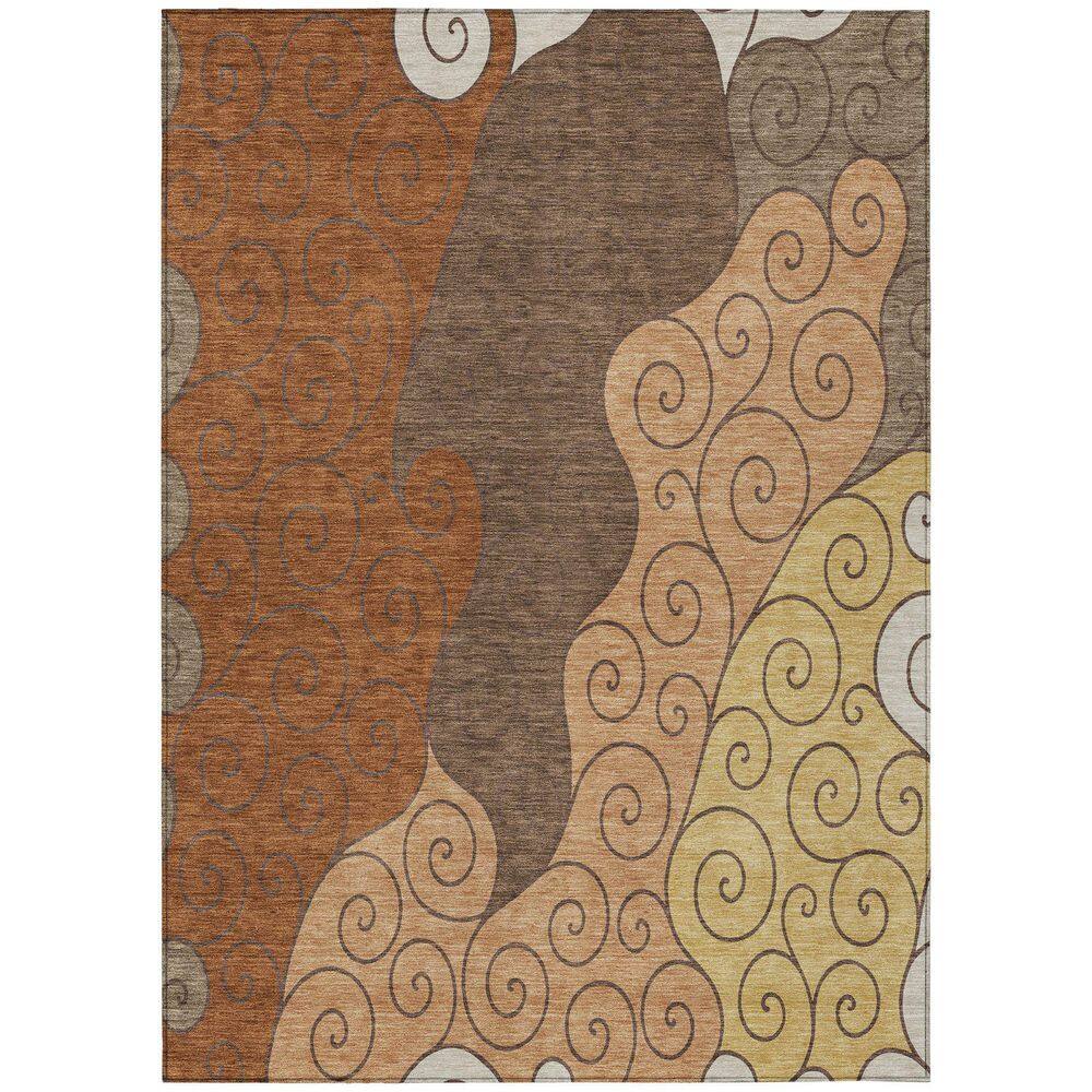 Chantille Machine Washable Indoor/Outdoor Abstract ACN2464 Paprika 3 ft. x 4 ft. Area Rug price history on PriceWatchPro