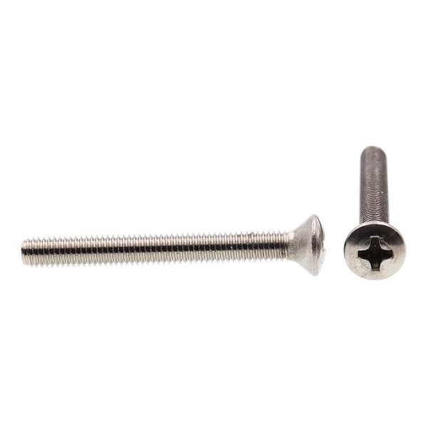 Oval Head Slotted Wood Screw Stainless Steel #10 x 3/4" Qty 25 