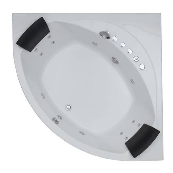 PROFLO 72 x 42 Alcove 8 Jet Whirlpool Bath Tub with Skirt and Left Hand  Pump - Royal Bath Place