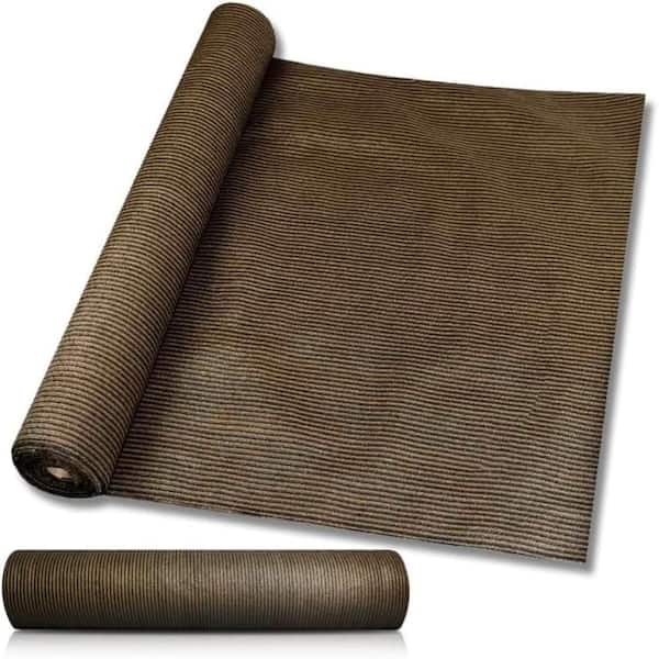 6'x15' Brown Sun Shade Fabric Roll, UV Block Shade Cloth Windscreen for Pergola Patio Garden Greenhouse