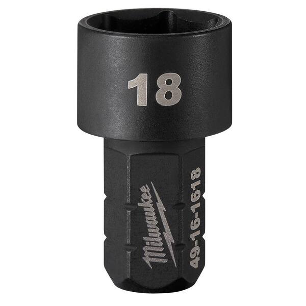 Milwaukee INSIDER Box Ratchet Impact Socket 6 Point 18 mm 49-16