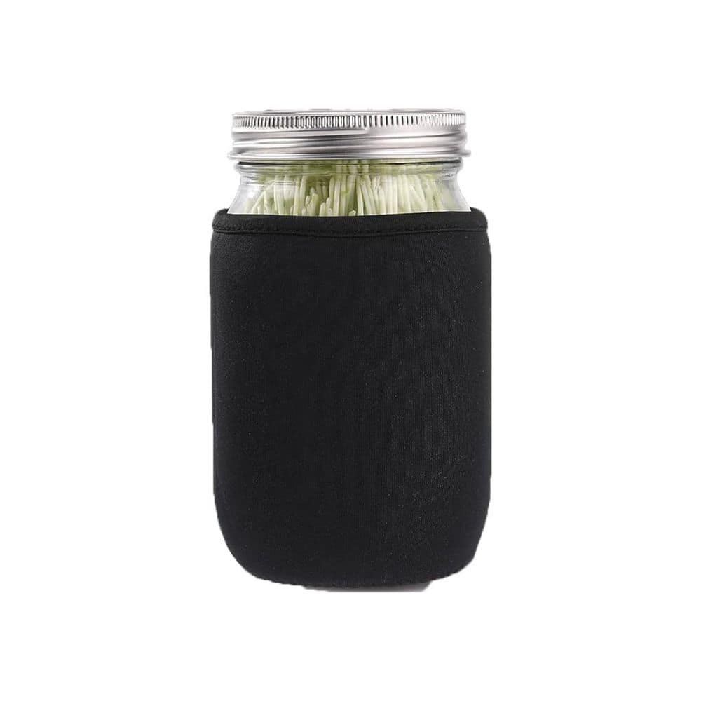 Sprouting Jar Kit 2-Pieces Large Wide Mouth Mason Jars with Screen Lid Stand Tray Blackout Sleeves for Seed Sprouting price history on PriceWatchPro