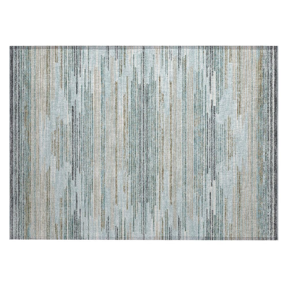 Chantille Machine Washable Indoor/Outdoor Abstract ACN2999 Sky 3 ft. x 4 ft. Area Rug price history on PriceWatchPro