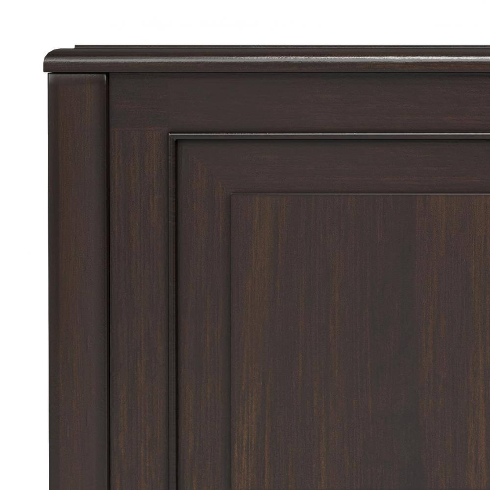 Chestnut Brown Solid Wood Storage Bench Trunk with Safety Hinges