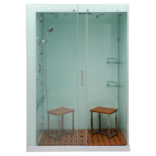 Steam Planet Venus 59 in. x 32 in. X 86 in. Steam Shower Kit in