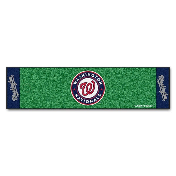 FANMATS MLB Washington Nationals 1 ft. 6 in. x 6 ft. Indoor 1-Hole Golf Practice Putting Green