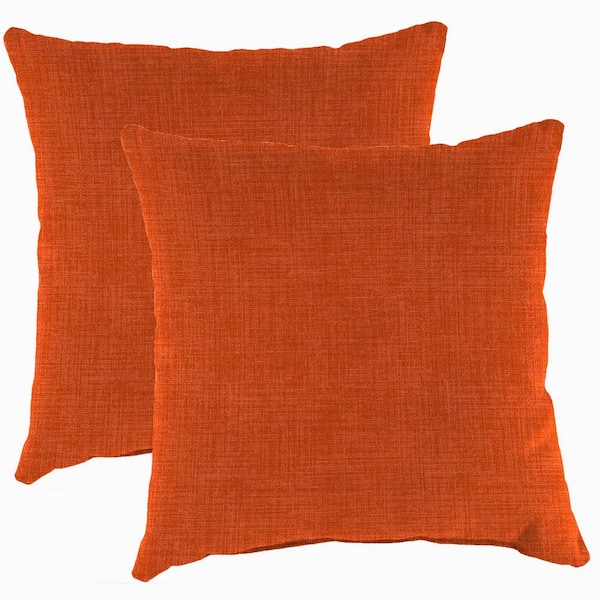 17 in. L x 17 in. W x 5 in. T Square Outdoor Throw Pillow (2-Pack)