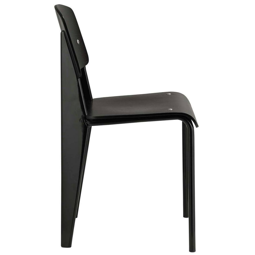 Black Metal Modern Dining Side Chair