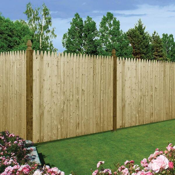 7 16 In X 3 In X 6 Ft Natural Spruce Pine Fir Gothic Fence Picket 73090308 The Home Depot 7 16 In X 3 In X 6 Ft Natural Spruce Pine Fir Gothic Fence Picket 73090308 The Home Depot