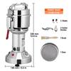 VEVOR Electric Grain Mill Grinder, Stainless Steel Silver 10.6 oz Blade  3750-Watts Commercial Coffee Grinder DDD1000G3750WFN4AV1 - The Home Depot