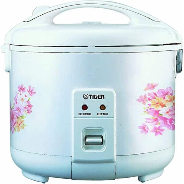 Tiger Corporation JNP-0550-FL 3-Cup Rice Cooker and Warmer, Floral White