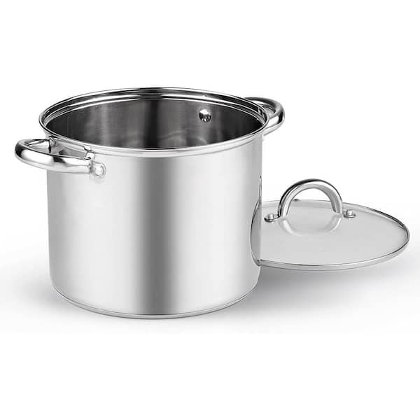 Cook N Home 8 qt. Stainless Steel Stockpot with Lid 02570 - The
