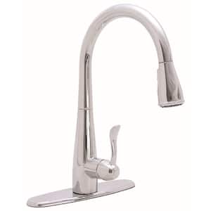Sanibel Single-Handle Pull-Down Sprayer Kitchen Faucet in Chrome
