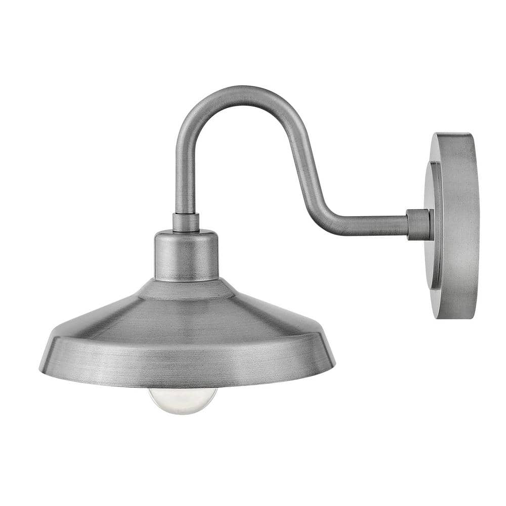 Antique Brushed Aluminum Dimmable Lantern Wall Light