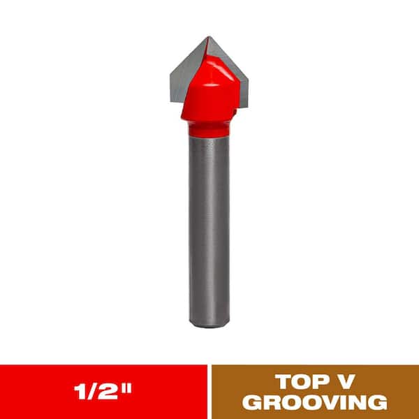 1/2 in. Carbide V Grooving Router Bit