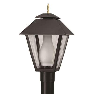 Solus Black Colonial Style 1 Light, Led Lamp Post Light Fixtures