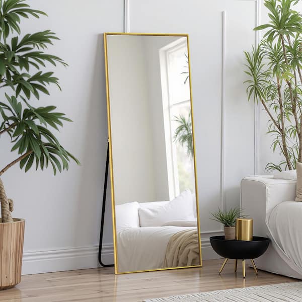 Vynxaria Gold 25 in. W x 64in. H Full Length Mirror