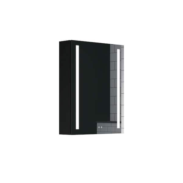 Boosicavelly 20 in. W x 26 in. H Rectangular Glass Medicine Cabinet with Mirror