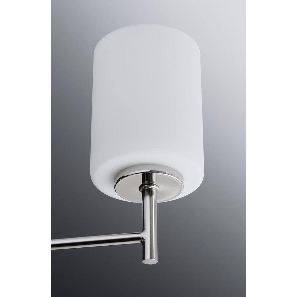 Polished Nickel Cylinder Dimmable Bath Vanity Light