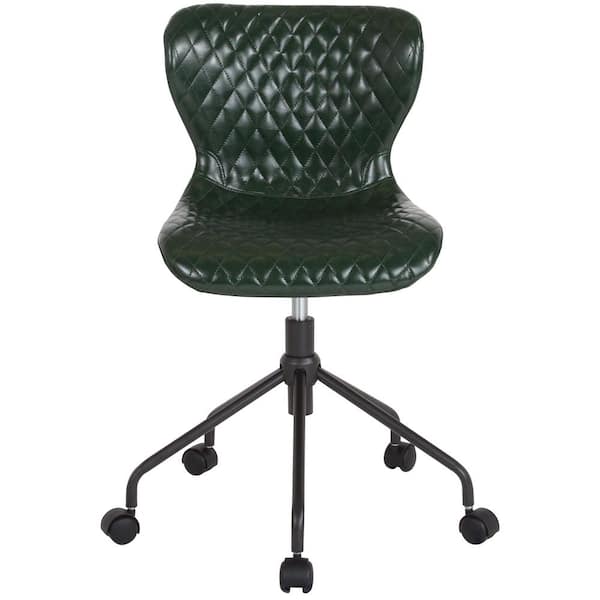 Carnegy Avenue Green Vinyl Office/Desk Chair