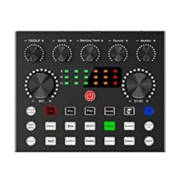 Podcast Microphone Bundle with Voice Changer Recording Studio Equipment in Black 1-Set for Streaming and Music