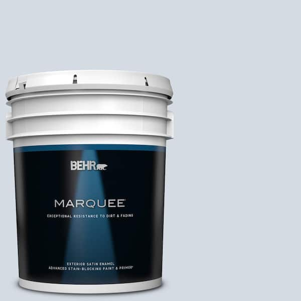 BEHR MARQUEE 5 gal. #610E-3 Drowsy Lavender Satin Enamel Exterior Paint & Primer