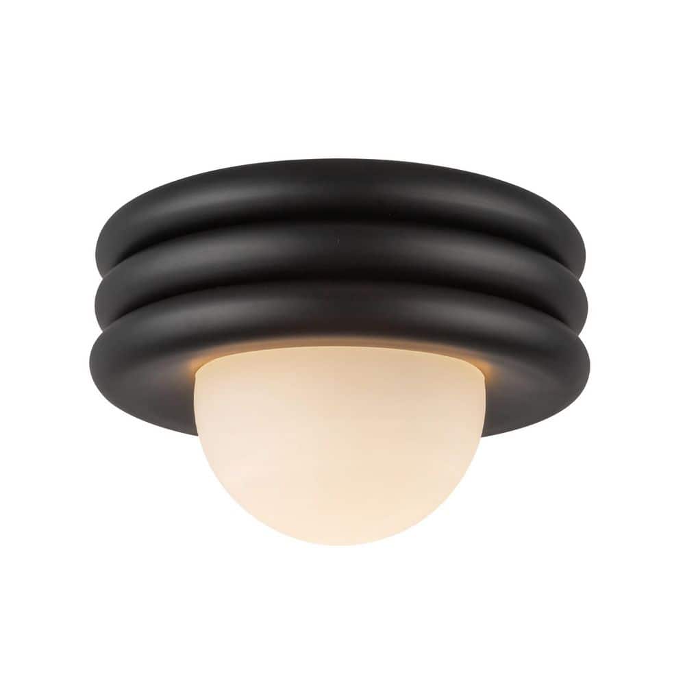 Harvey 12-in 1 Light 60-Watt Matte Black Semi-Flush Mount price history on PriceWatchPro