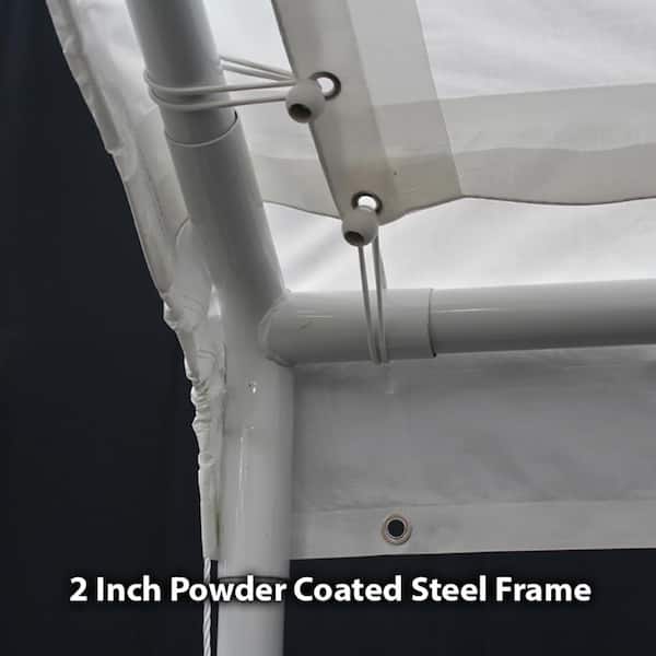 King Canopy Hercules 10 ft. W x 20 ft. D Steel Snow Load Canopy HC1020PCSL  - The Home Depot
