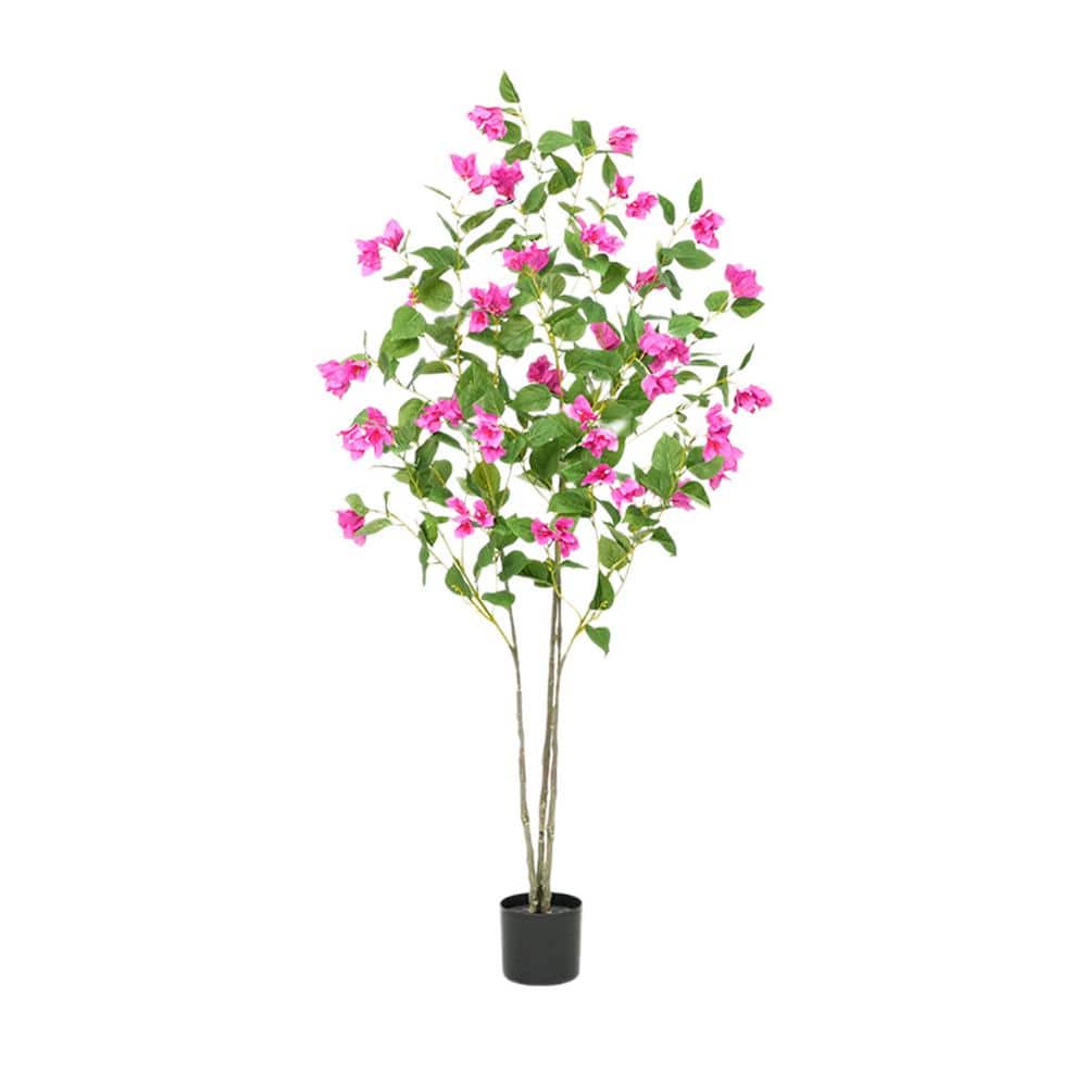 6 ft. Artificial Tree with Real Touch Leaves, Green Plant Bougainvillea Tre