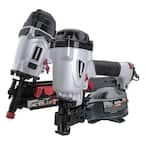 Pneumatic 21-Degree 3-1/2 in. Framing Nailer and 15-Degree 1-3/4 in. Coil Roofing Nailer with Nails Combo Kit (2-Pieces)