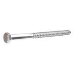 5/16 in. x 5 in. Hex Zinc Plated Lag Screw (25-Pack)