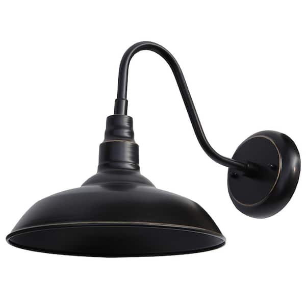 Unbranded Lora 1-Light Imperial Black Wall Sconce with Dimmable;Rust Resistant