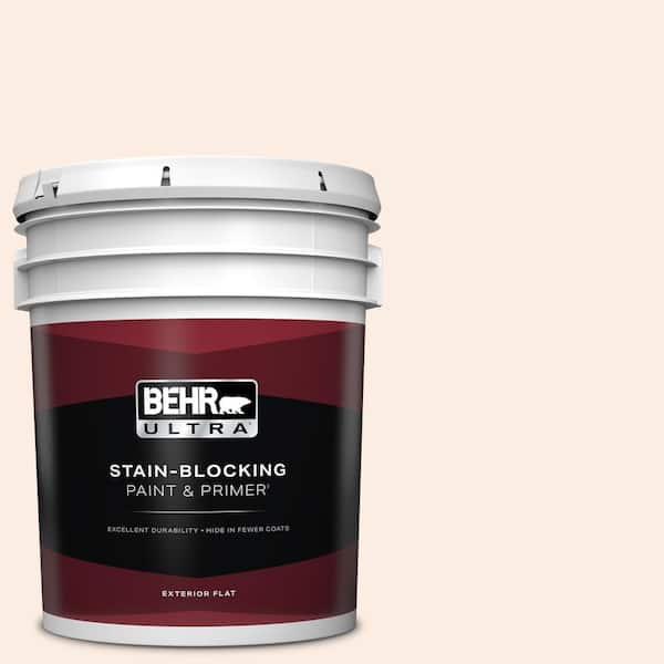 BEHR ULTRA 5 gal. #250A-1 Fine White Flat Exterior Paint & Primer