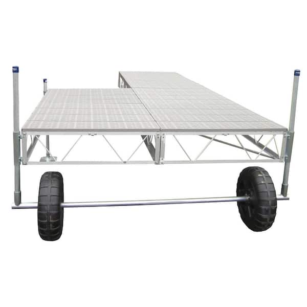 Patriot Docks 16 ft. Patio Roll-in Dock with Poly Decking