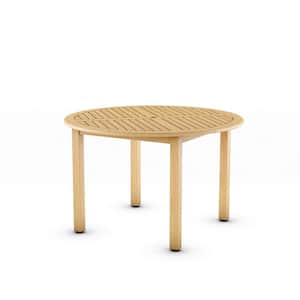 Amazonia Sand Round Wood Outdoor Dining Table