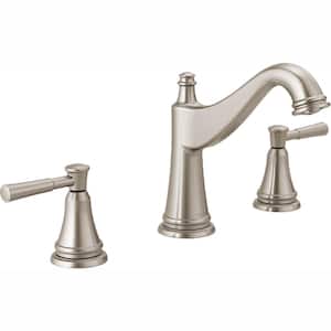 Mylan 8 in. Widespread 2-Handle Bathroom Faucet in SpotShield Brushed Nickel
