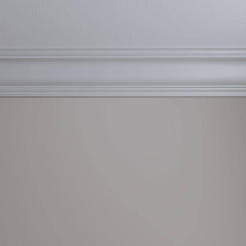 Primed White Polyurethane Jackson Crown Moulding 94.5"