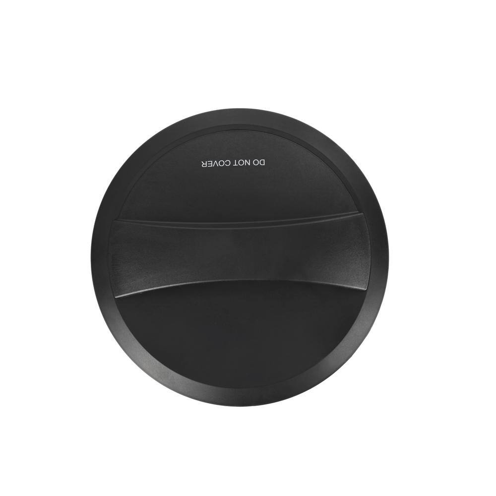 Black 1500W Electric Forced Air Heater with Thermostat