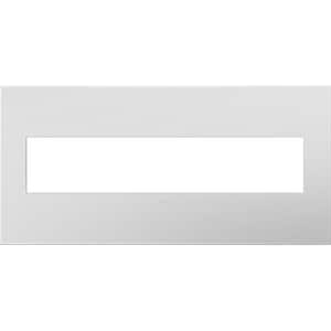 Adorne 5 Gang Decorator/Rocker Wall Plate with Microban, Powder White (1-Pack)