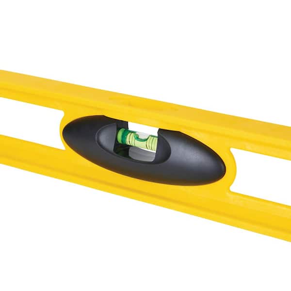 Stanley® 42-468 Non-Magnetic I-Beam™ Level, 24 in L x 1 in W x 2.3 in H, 3  Vials, (1) Level, (2) Plumb Vial Positions